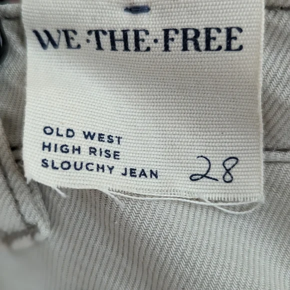 NWT- WE THE FREE- OLD WEST SLOUCHY JEAN SZ. 28 - Picture 8 of 12